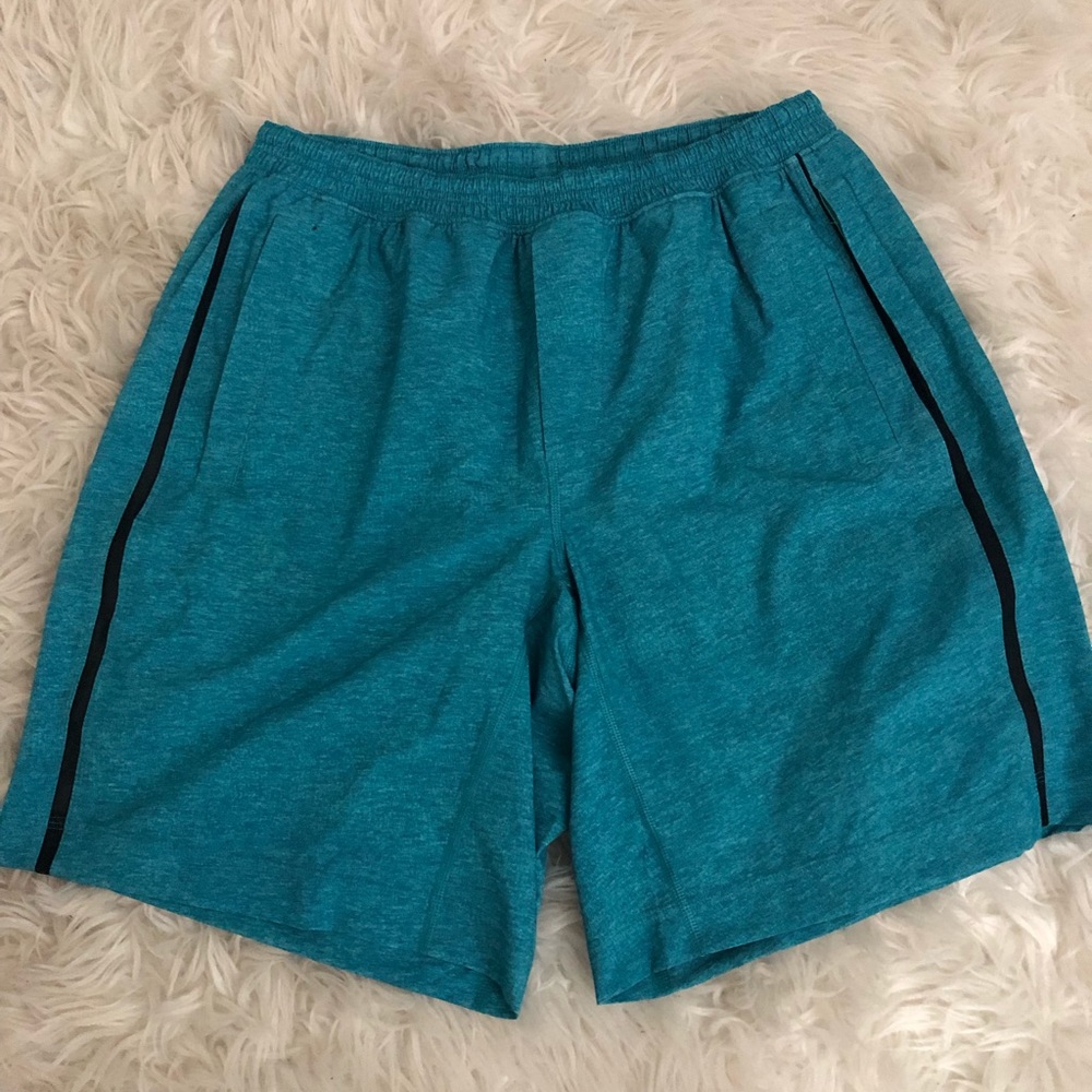 Lululemon men’s shorts, teal, size L